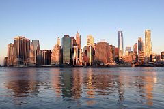 00-1 Sunrise On New York Financial District Skyline From Brooklyn Heights
